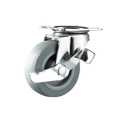 TPR Furniture Casters 50mm 75mm Thermoplastic Rubber Light Duty Castors