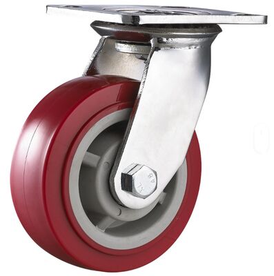 Silent Wheel Factory Direct Sale Industrial 6 Inch Medium and Heavy Duty PU Castor
