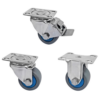 Thermoplastic Rubber Stainless Steel Casters 50mm Castor Wheels