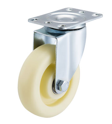 3‑5 Inch Polypropylene Swivel Caster Wheel with Double Ball Bearing for Trolleys and Industrial Equipment