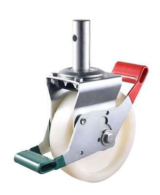 New Design Heavy Duty Durable Castor 8 Inch Scaffolding Caster Wheels for Renovation Buildings and Industrial Facilities