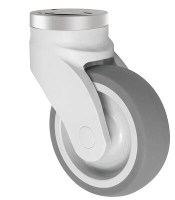 Water Proof Caster 100kg Load Capacity TPR Casters For Medical Equipment