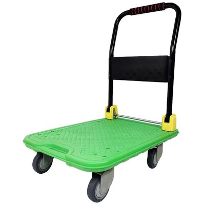 300kgs Factory Platform Trolley Plastic Hand Cart for Warehouse Easy Moving Professional Machine Tool Movers Carry Cargo Storage