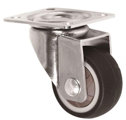 1-inch /1.5-inch/2-inch/2.5-inch/3-inch Chrome-plated TPR Swivel Caster Wheels For Hotel Furniture