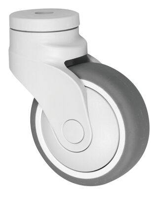 Elastic Thermoplastic Rubber TPR Castors, Plastic Medical Device Caster