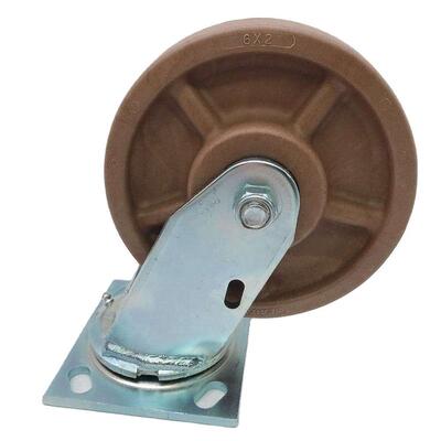 6 Inch 150 mm High-Temperature Nylon Heavy-Duty Universal Caster Wheel 300kg Load Rating