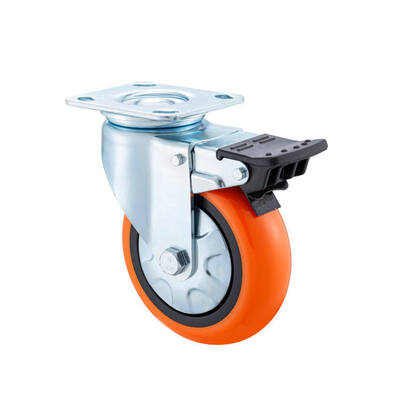 Durable Heavy Loading PU Caster Wheel – 4 Inch Industrial Swivel & Brake Options