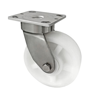 Heavy Duty Impact‑Resistant 304 Stainless Steel Castor Wheels – Nylon Wheel Industrial Cart Casterssters