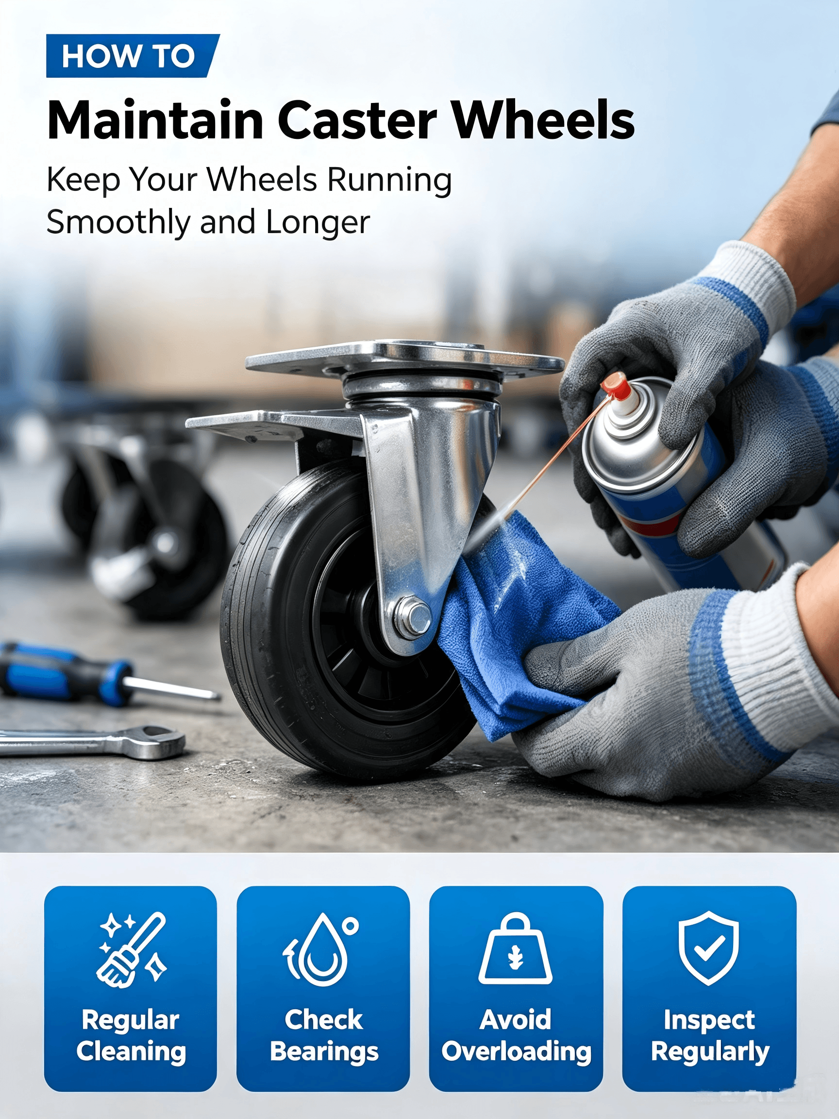 How to Maintain Caster Wheels and Extend Their Service Life?