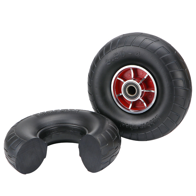 One-Piece Alloy-Core Solid Rubber Wheel