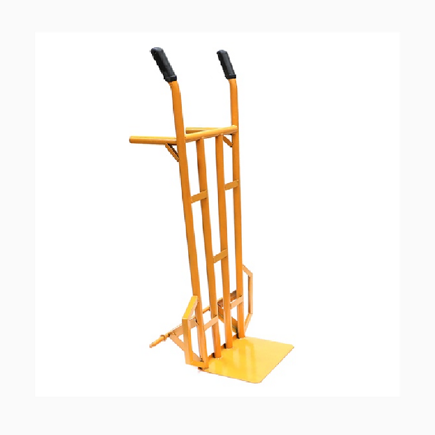 Yellow Steel-Tube Hand Truck with Support Legs